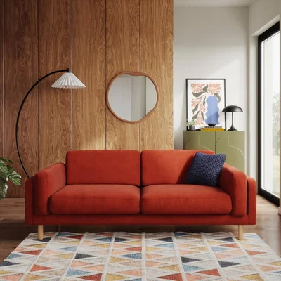 Dunelm Newton Luxe Chenille 4 Seater Sofa