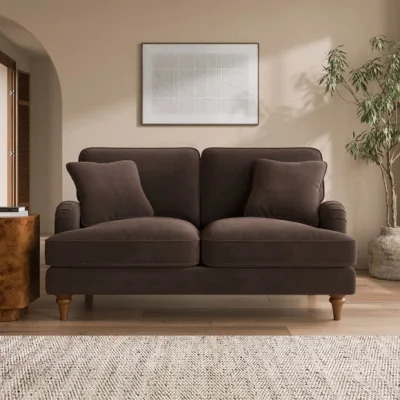 Dunelm Beatrice II Velvet 2 Seater Sofa