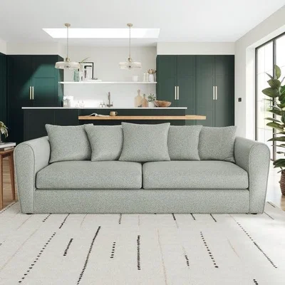 Dunelm Blake Basket Weave Texture 4 Seater Sofa