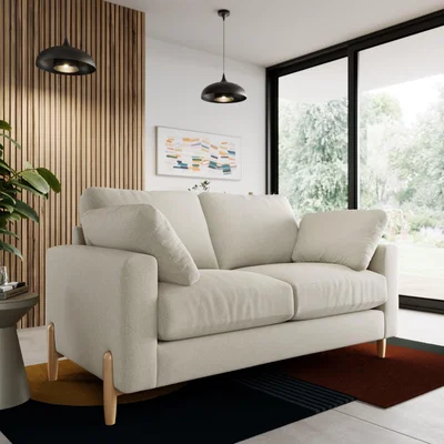 Dunelm Apollo weave 2 Seater Sofa Multiweave Natural