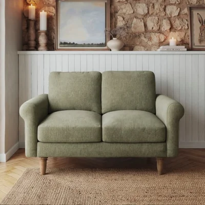 Dunelm Maeve Chenille Compact 2 Seater Sofa