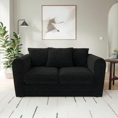 Dunelm Blake Horizontal Jumbo Cord 2 Seater Sofa