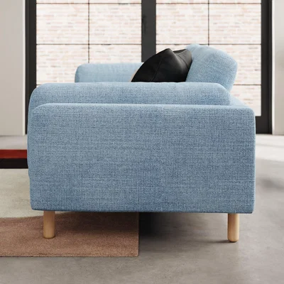 Dunelm Newton Chunky Tonal Weave 4 Seater Sofa