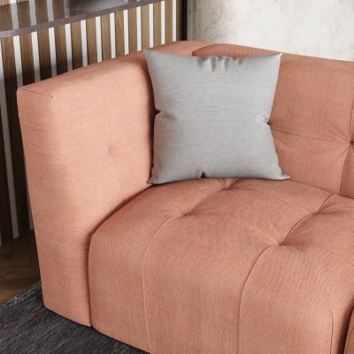 Dunelm Modular Squish Clay Tonal Chenille 3 Seater Sofa Tonal Chenille Clay