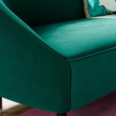 Dunelm Aubery Velvet Curved 2 Seater Sofa