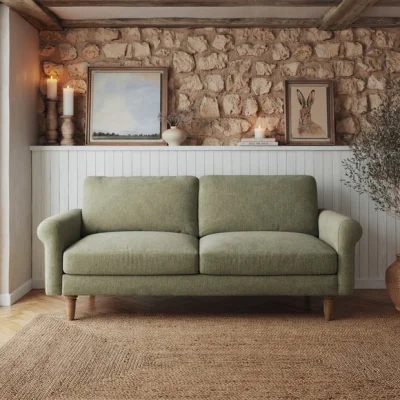 Dunelm Maeve Chenille Compact 3 Seater Sofa