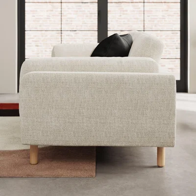 Dunelm Newton Chunky Tonal Weave 4 Seater Sofa