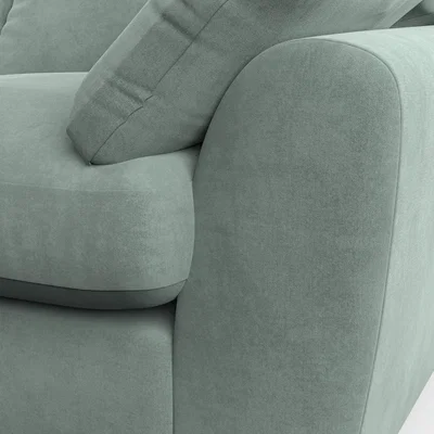 Dunelm Madison 4 Seater Sofa Luxury Velvet Lilypad