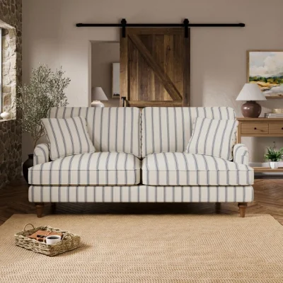 Dunelm Beatrice II Folkstone Stripe 3 Seater Sofa