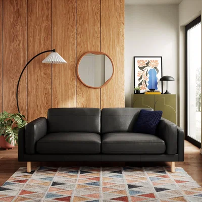 Dunelm Newton Vintage Leather 4 Seater Sofa
