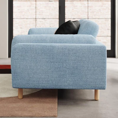Dunelm Newton Chunky Tonal Weave 2 Seater Sofa