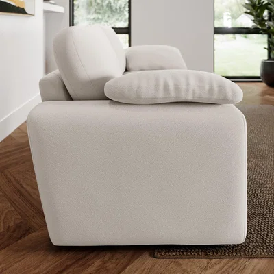 Dunelm Magnus Cosy Weave 2 Seater Sofa Cosy Weave Ivory
