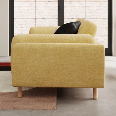 Dunelm Newton Chunky Tonal Weave 3 Seater Sofa