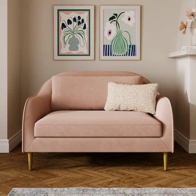 Dunelm Jessie Velvet Compact 2 Seater Sofa