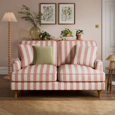 Dunelm Beatrice II Woven Stripe 2 Seater Sofa