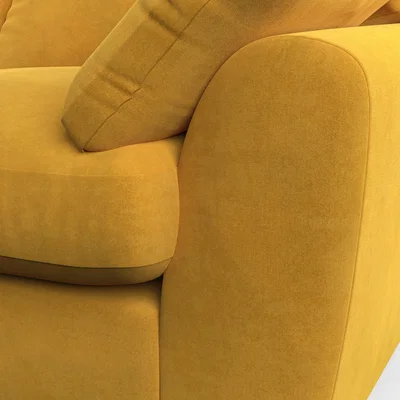 Dunelm Madison 4 Seater Sofa Luxury Velvet Old Gold