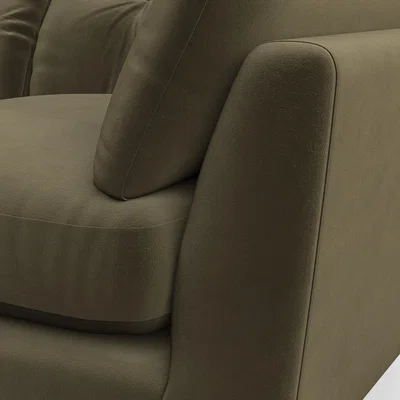 Dunelm Peyton 4 Seater Sofa House Velvet Olive