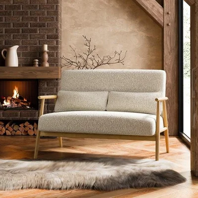 Dunelm Alpine Boucle Spindle 2 Seater Sofa