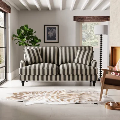 Dunelm Beatrice II Woven Stripe 2 Seater Sofa