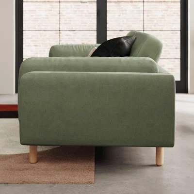 Dunelm Newton Matte Plush Velvet 3 Seater Sofa