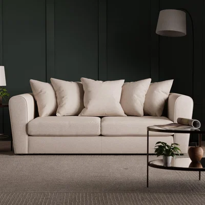 Dunelm Return - Blake Soft Texture Fabric 3 Seater Sofa, Natural