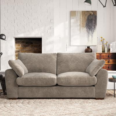 Dunelm Madison 3 Seater Sofa Luxury Chenille Mushroom