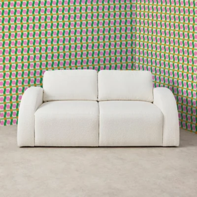 Dunelm Yinka IIori Half Moon Boucle 2 Seater Sofa