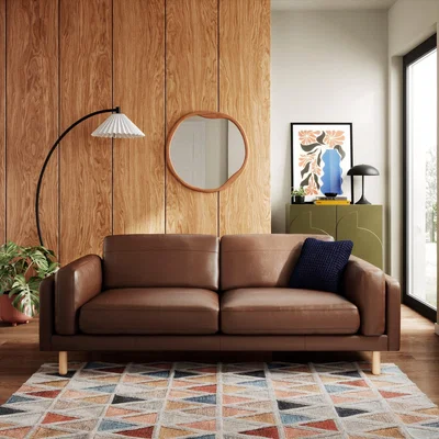 Dunelm Newton Vintage Leather 4 Seater Sofa