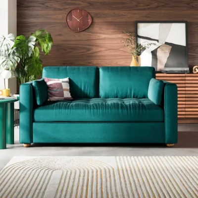 Dunelm Zoe II Velvet 2 Seater Sofa