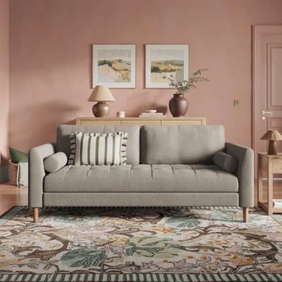 Dunelm Max Multi Yarn Boucle 3 Seater Sofa