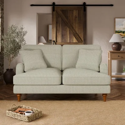 Dunelm Beatrice II Herringbone Stripe 2 Seater Sofa