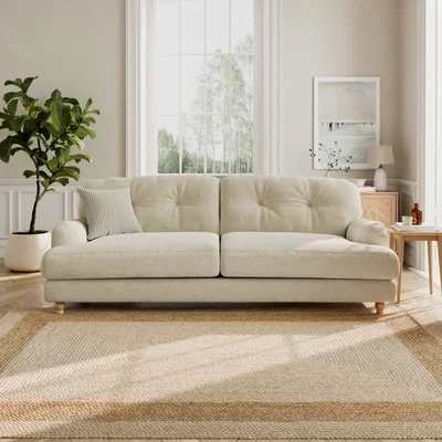 Dunelm Martha Chunky Chenille 4 Seater Sofa