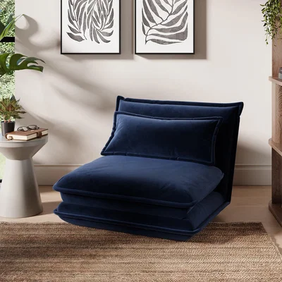 Dunelm Jackson Velvet Foldable Single Sofa Bed