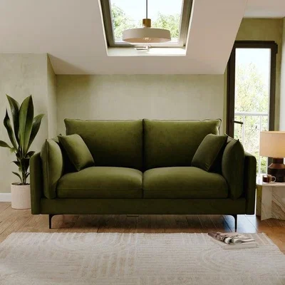 Dunelm Ruby Velvet 3 Seater Sofa