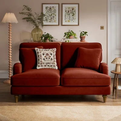 Dunelm Beatrice II Velvet 2 Seater Sofa