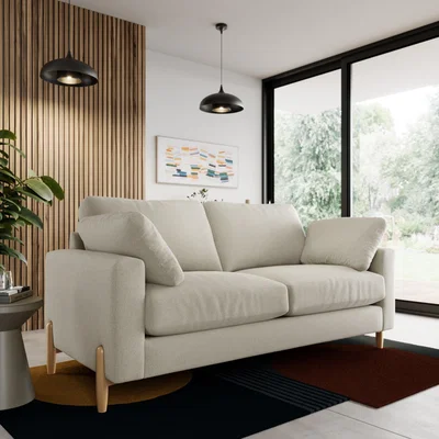 Dunelm Apollo weave 3 Seater Sofa Multiweave Natural