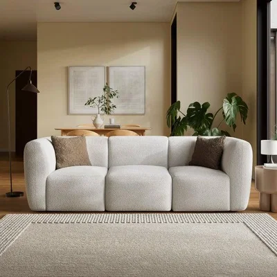 Dunelm Romy Chunky Tonal Boucle Modular 3 Seater Sofa