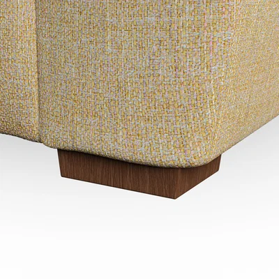 Dunelm Madison 4 Seater Sofa Chunky Tonal Weave Ochre