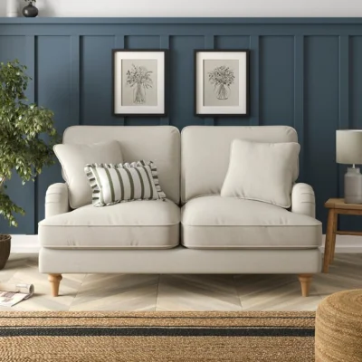 Dunelm Beatrice II Luna Fabric 2 Seater Sofa
