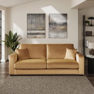 Dunelm Carson Vintage Velvet 4 Seater Sofa