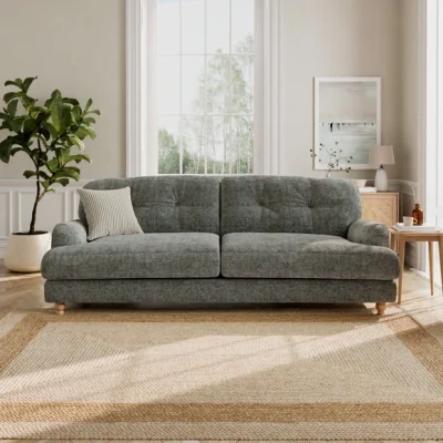 Dunelm Martha Chunky Chenille 4 Seater Sofa