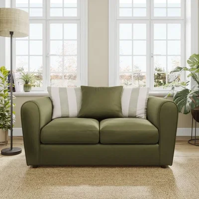 Dunelm Blake Opulent Velvet Stripe Combo 2 Seater Sofa