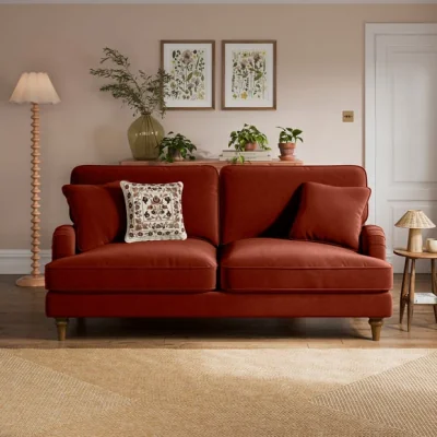 Dunelm Beatrice II Velvet 3 Seater Sofa