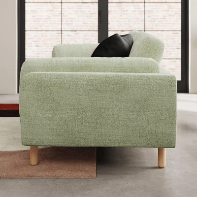 Dunelm Newton Chunky Tonal Weave 4 Seater Sofa