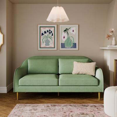 Dunelm Jessie Velvet Compact 3 Seater Sofa