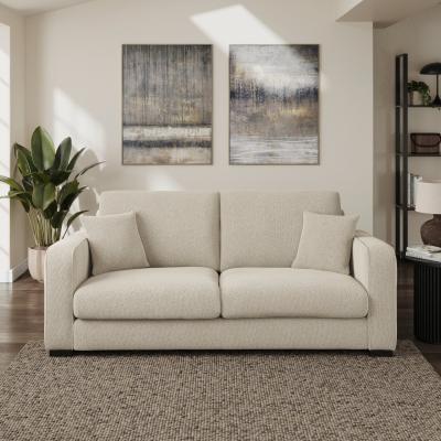 Dunelm Carson Tonal Boucle 3 Seater Sofa