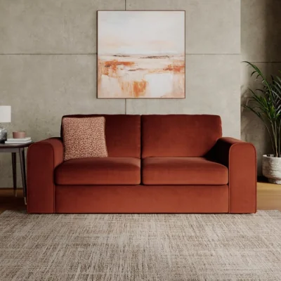 Dunelm Abel Matte Velvet 3 Seater Sofa