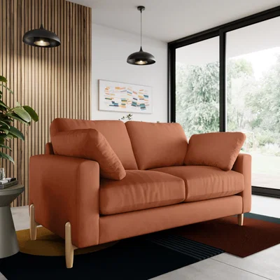 Dunelm Apollo Vintage Velvet 2 Seater Sofa Vintage Velvet Apricot