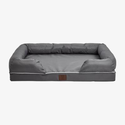 Dunelm Bunty Grey Waterproof Cosy Couch Dog Bed