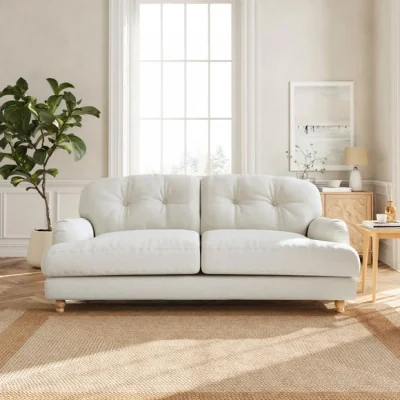 Dunelm Martha 3 Seater Chenille Soft Texture Sofa